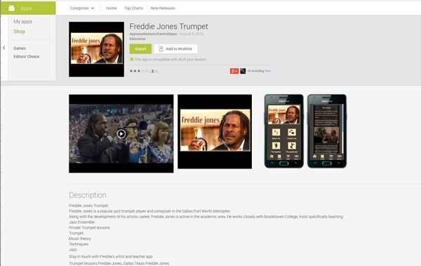 app maken met Freddie Jones op Google play
